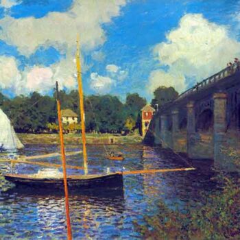 The Road Bridge, Argenteuil by Monet