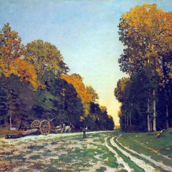 The Road from Chailly to Fontainebleau by Monet