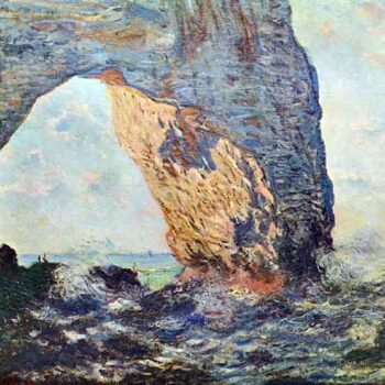 The Rocky Cliffs of ĚÄ‰ŰˇTretat (La Porte Man) [1] by Monet
