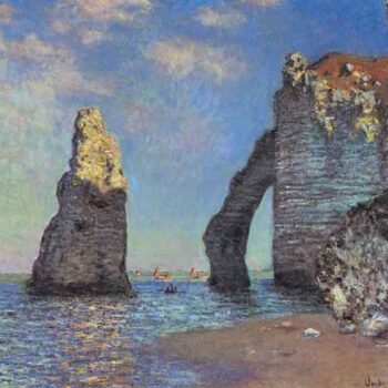 The Rocky Cliffs of ĚÄ‰ŰˇTretat by Monet
