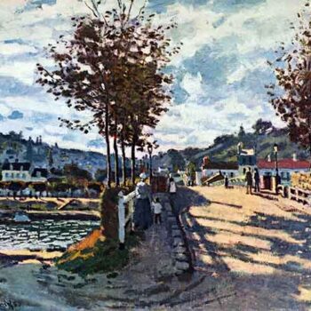 The Seine at Bougival by Monet