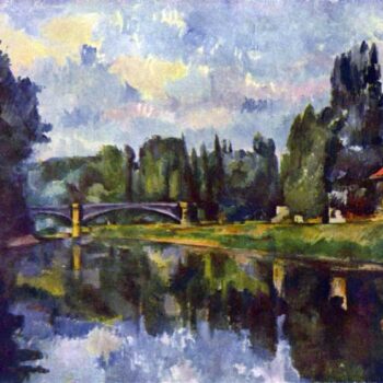 Marne Shore by Cezanne
