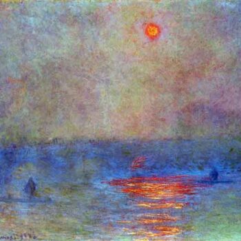 Waterloo Bridge, The Sun in The Fog by Monet