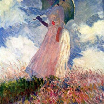 Woman with Parasol, Study by Monet