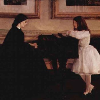 At The Piano by Whistler