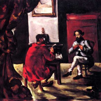 Paul Alexis Reads Before Zola by Cezanne