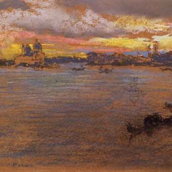 The Storm at Sunset by Whistler