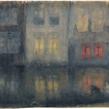 Whistler - Nocturne Black and RedĚŁĺ_Back Canal, Holland