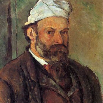 Self-Portrait with a White Turban by Cezanne