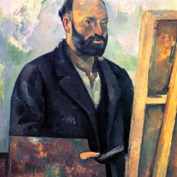 Self-Portrait with Pallette by Cezanne