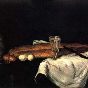 Still Life with Bread and Eggs by Cezanne