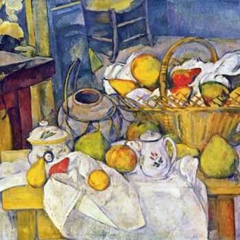 Still Life with Fruit Basket by Cezanne