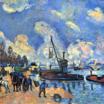 The Seine at Bercy by Cezanne