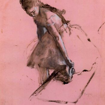 Dancer Slipping on Her Shoe by Degas