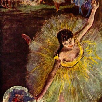 End of The Arabesque by Degas