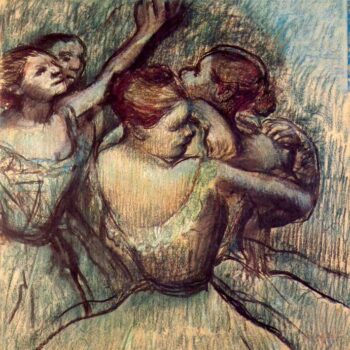 Four Dancers in Half Figure by Degas