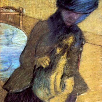 Mary Cassatt with Her Dog by Degas