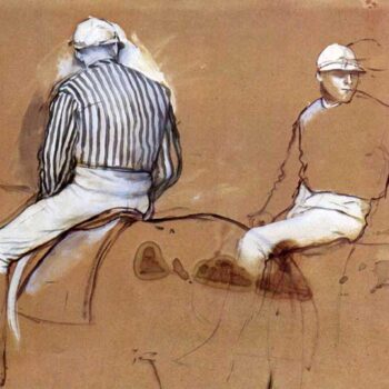 Two Jockeys by Degas