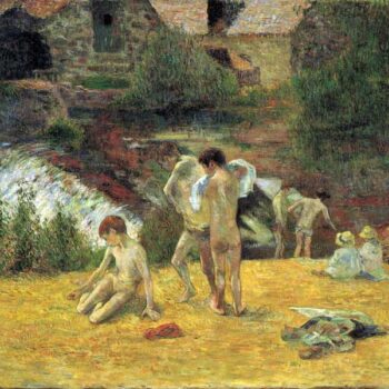 Bathing in The Mill of Bois D'Amour by Gauguin