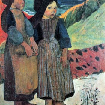 Breton Near Sea by Gauguin
