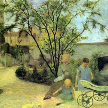 Garden in Rue Carcel by Gauguin