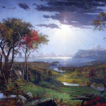 Autumn - on The Hudson River by Jasper Francis Cropsey