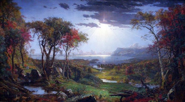 Autumn - on The Hudson River by Jasper Francis Cropsey