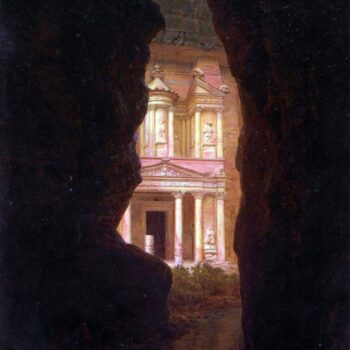 El Khasne, Petra by Frederick Edwin Church
