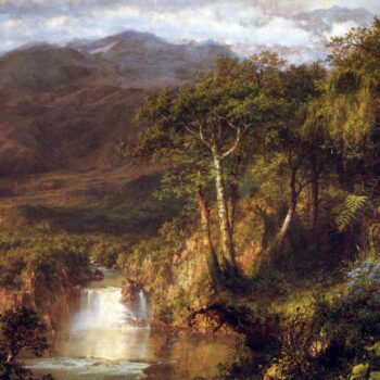 Heart of The Andes Detail by Frederick Edwin Church