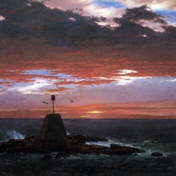 Light, of Mount Desert from Iceland by Frederick Edwin Church