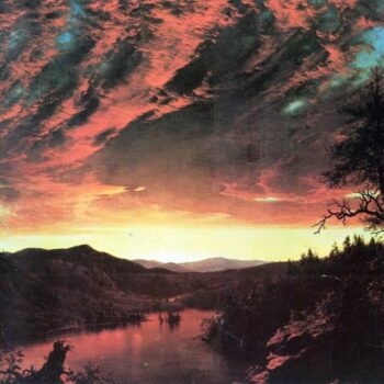 Secluded Landscape in The Sunset by Frederick Edwin Church