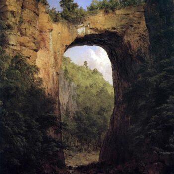 The Natural Bridge, Virginia by Frederick Edwin Church
