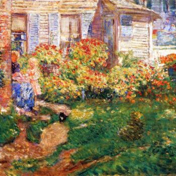 A Fishing Hut, Gloucester by Hassam
