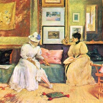 A Friendly Visit by William Merritt Chase