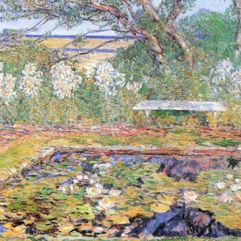 A Garden on Long Island by Hassam