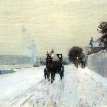 Along The Seine, Winter by Hassam