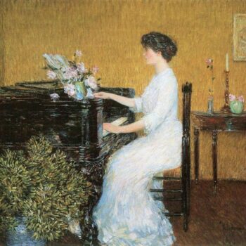 At The Piano by Hassam