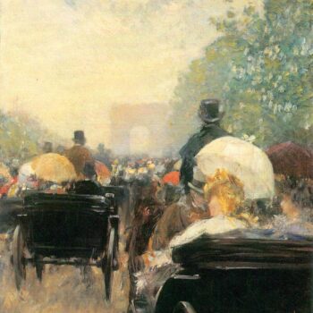 Carriage Parade by Hassam