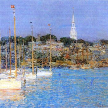 Cat Boats, Newport by Hassam