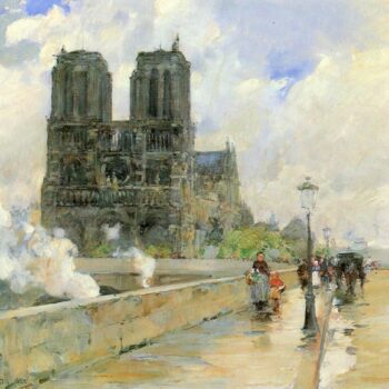 Cathedral of Notre Dame, 1888 by Hassam