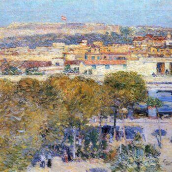 Central Place and Fort Cabanas, Havana by Hassam