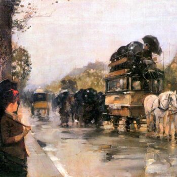 Champs ElysĚŁĺ©Es Paris by Hassam