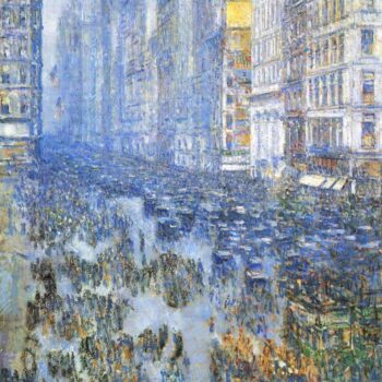 Fifth Avenue by Hassam