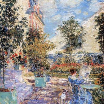 In a French Garden by Hassam