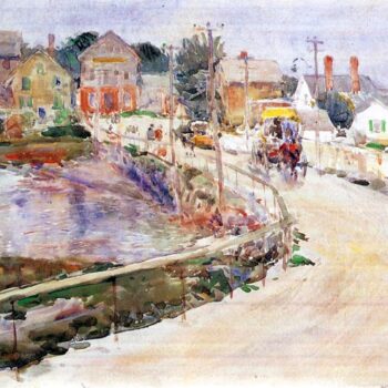 In Gloucester by Hassam