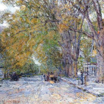 Main Street, East Hampton by Hassam