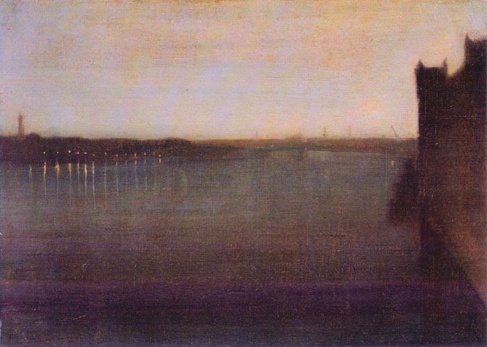 Nocturne in Gray and Gold, Westminster Bridge by James Abbot Mcneill Whistler