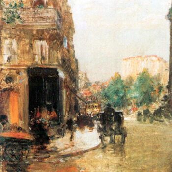 Parisian Street Scene [2] by Hassam