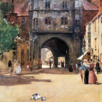 Passage in Canterbury by Hassam