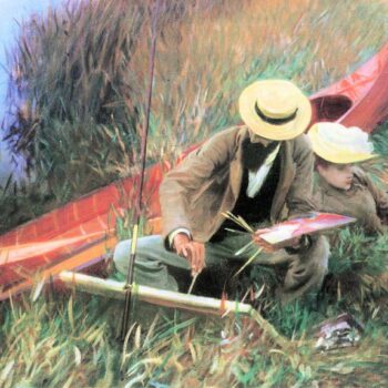 Paul Helleu Stands with His Wife by John Singer Sargent